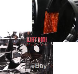 01-04 TOYOTA TACOMA DRL LED CRYSTAL HEAD LIGHTS LAMP WithCORNER SIGNAL BLACK 02 03