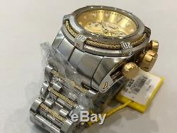 0822 Invicta Reserve 52mm Bolt Zeus Swiss Quartz Chronograph SS Bracelet Watch