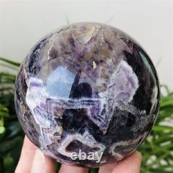 1.7LBRare Natural Purple Dream Amethyst Quartz Crystal Sphere Healing Ball Decor