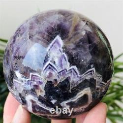1.7LBRare Natural Purple Dream Amethyst Quartz Crystal Sphere Healing Ball Decor