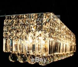 100cm Luxury K9 Crystal Pendant Light rectangle Ceiling Lamp Chandelier Lighting