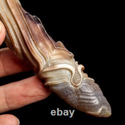 109g 135mm Rare NATURAL Agate Mineral Specimen Point Wand Healing From Zambia