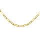 10K Yellow Gold Crystal 4mm Paper Clip Necklace 18 6.40 Grams Unisex Jewelry
