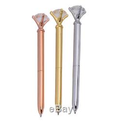 10pcs crystal diamond pen bling bling metal ballpoint pen great gift for family