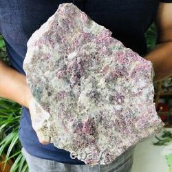 11.8lb Natural plum blossom tourmaline Quartz Crystal Raw Rough Mineral Specimen