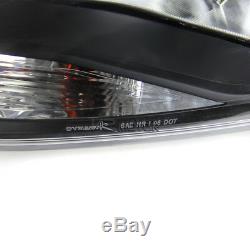 12-14 Ford Focus S SE Titanium Euro Crystal Black Amber Headlights