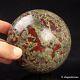 1213g 91mm Large Natural Dragon Blood Stone Crystal Sphere Healing Ball