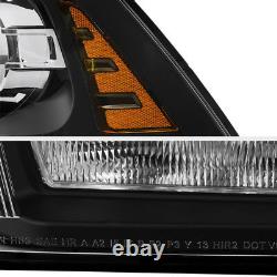 13-18 Dodge Ram 1500/2500/3500 Factory Style Black LED DRL Projector Headlight