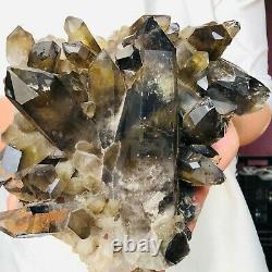 13.5LB Natural Citrine Quartz Crystal Cluster Mineral Specimen Healing M499