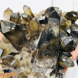 13.5LB Natural Citrine Quartz Crystal Cluster Mineral Specimen Healing M499