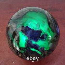 1860g RARE Natural blue Volcanic Rock agate Sphere Quartz Crystal Ball Healing