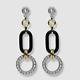 $195 Ben-Amun Women's Black Crystal Drop Earrings