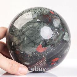 1972g 112mm Huge Natural African Bloodstone Crystal Sphere Healing Ball
