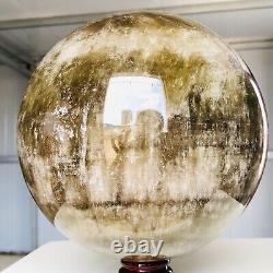 19LB 185mm Natural Black Smokey Quartz Crystal Sphere Crystal Ball Healing 154