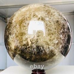 19LB 185mm Natural Black Smokey Quartz Crystal Sphere Crystal Ball Healing 154