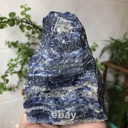 2.14LB Natural Blue-vein stone Crystal Raw Rough Mineral Specimens Healing Stone