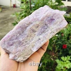 2.6LB Natural Kunzite Quartz Crystal Raw Stone Rough Mineral Specimens Healing