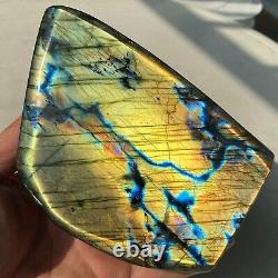 2.72LB Natural Gorgeous Labradorite Quartz Crystal Stone Specimen Healing K11