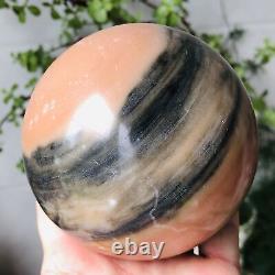 2.95lb Natural Sunstone Ball Quartz Crystal Sphere Polished Healing Stone Decor