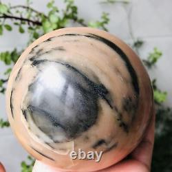 2.95lb Natural Sunstone Ball Quartz Crystal Sphere Polished Healing Stone Decor