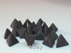 20 Rare Zunyite Crystals with some hematite inclusions (10-12 mm edge)