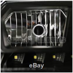 2000-2005 Chevy Impala JDM Black Clear/Crystal Lens LED SMD Headlights Pair