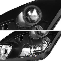 2000-2005 Toyota Celica GT GTS JDM Crystal Black Front Headlights Lamps Assembly