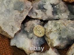 2000 Carat Lots of Celestite Crystals Plus a FREE Faceted Gemstone