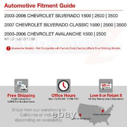2003-2006 Chevy Silverado CONVERSION PKG 03-05 Avalanche LED Headlights Black