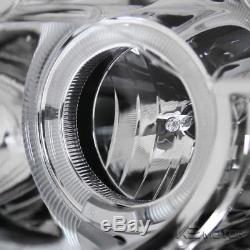2006-2009 Ford Fusion LED+Halo Crystal Clear Projector Headlights Left+Right