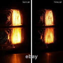 2007-2013 Chevy Silverado TRON STYLE OLED Neon Tube Chrome Projector Headlight