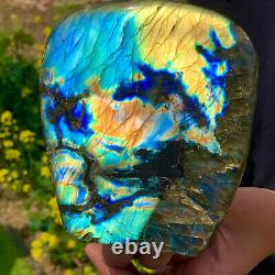 3.04LB Natural Gorgeous Labradorite QuartzCrystal Stone Specimen Healing SW870