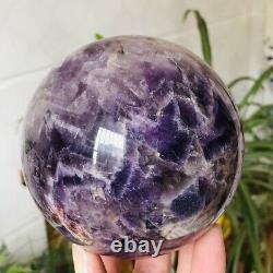 3.27lb Natural Dream Amethyst Ball Purple Quartz Crystal Sphere Magic Healing