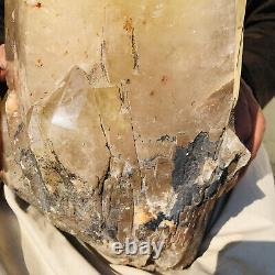 33.88LB Natural smoked crystal specimens polished healed 15400g