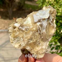 338G Natural Quartz Golden Lepidolite Golden Mica Crystal Specimen
