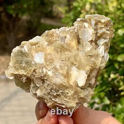 338G Natural Quartz Golden Lepidolite Golden Mica Crystal Specimen