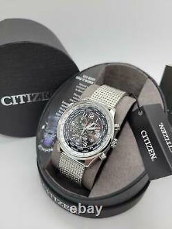 $350 MSRP Citizen Men's Eco-Drive Stainless Steel Watch Silver AT0361-81E NEW