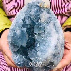 4.42 LB Natural Blue Crystal Cave Crystal Spirit Quartz Healing Gift