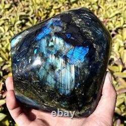 4.91LB Top natural Labrador flash moonstone quartz crystal mineral specimen