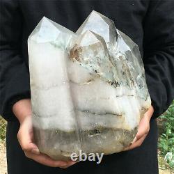40.9LB Natural Ghost Crystal Quartz Obelisk Crystal wand point reiki Healing