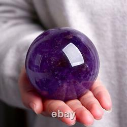 4070mm Natural Amethyst Quartz Stone Sphere Crystal Ball Healing Gemstone