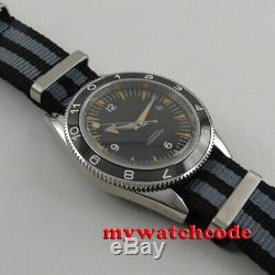 41mm CORGUET black dial ceramic bezel sapphire glass miyota Automatic mens Watch