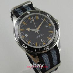 41mm CORGUET miyota Japan NH35A Automatic mens watch black dial ceramic bezel