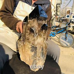 44.43LB Natural smoked crystal specimens polished healed 20200g