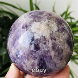 447g Rare Natural Dream Amethyst Quartz Crystal Sphere Ball Healing Stone Decor