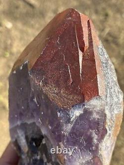 4lb 8oz 8 Large Auralite23, Red Hematite Canadian Chevron Amethyst Crystal