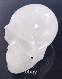 5.3 Natural Crystal Carved Crystal Skull, Realistic Skull Gemstone & Crystal