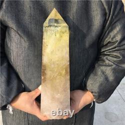 5.46kg Natural smoky citrine Quartz Crystal Obelisk wand point Reiki healing