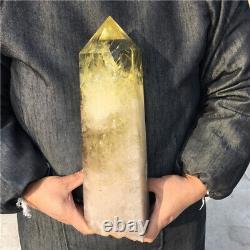 5.46kg Natural smoky citrine Quartz Crystal Obelisk wand point Reiki healing
