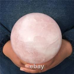 5.87LB Natural rose quartz sphere crystal ball reiki healing gift YZ122